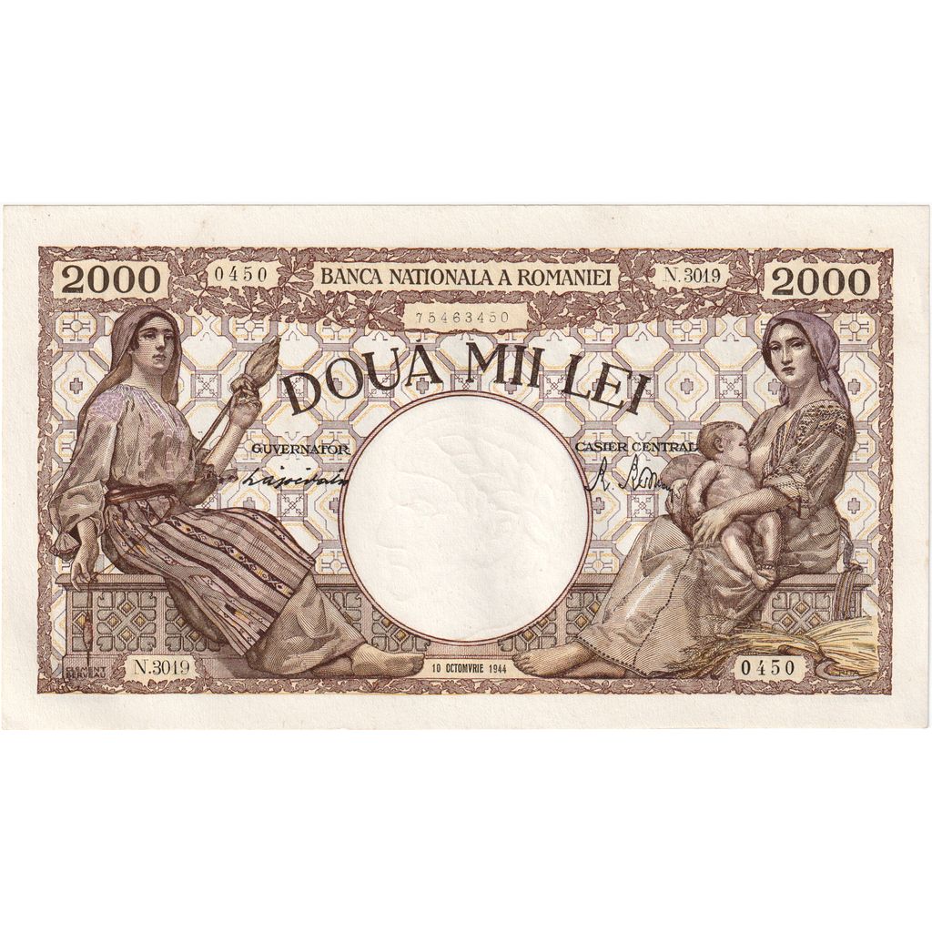 Rumänien, 2000 Lei, 1944-10-10, UNZ