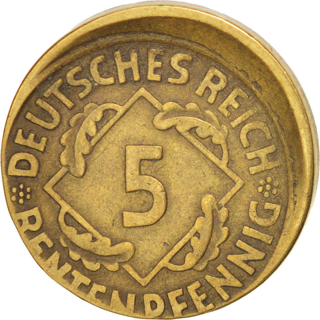 Munten, Duitsland, Weimarrepubliek, 5 Rentenpfennig, 1924, Berlin, ZF