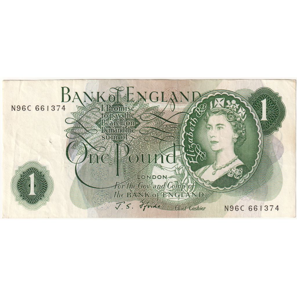 Great Britain, 1 Pound, undated (1966-1970), AU(50-53)