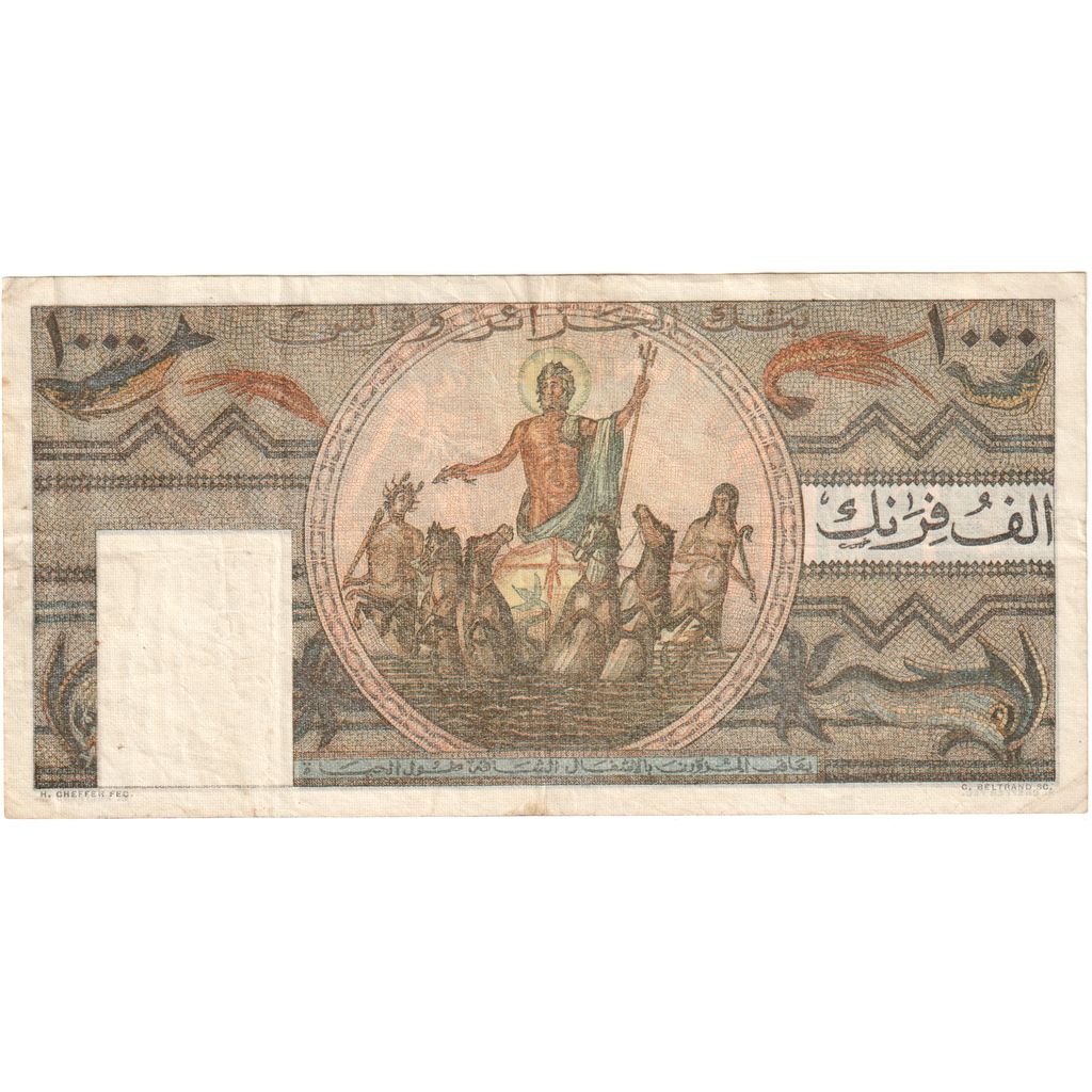Tunisia, 1000 Francs, 1950-06-20, EF(40-45)