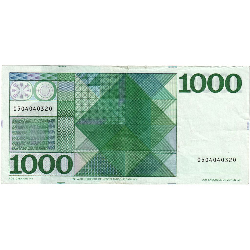 Países Baixos, 1000 Gulden, 1972-03-30, EF(40-45)