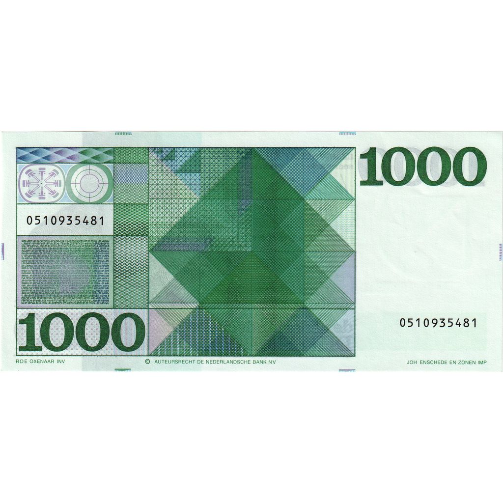 Holandia, 1000 Gulden, 1972-03-30, UNC(65-70)