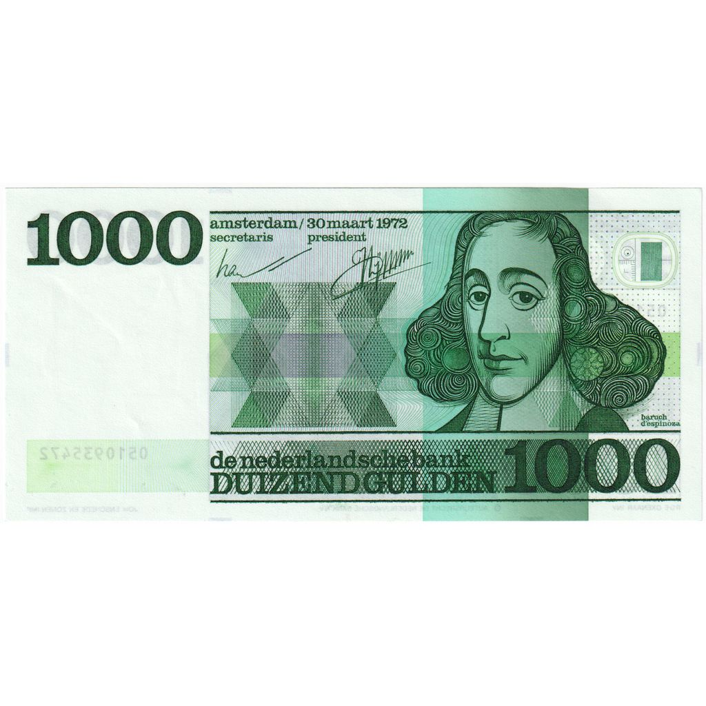 Países Baixos, 1000 Gulden, 1972-03-30, UNC(65-70)