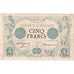 France, 5 Francs, Noir, 1873-09-05, T.3100, VF(30-35)