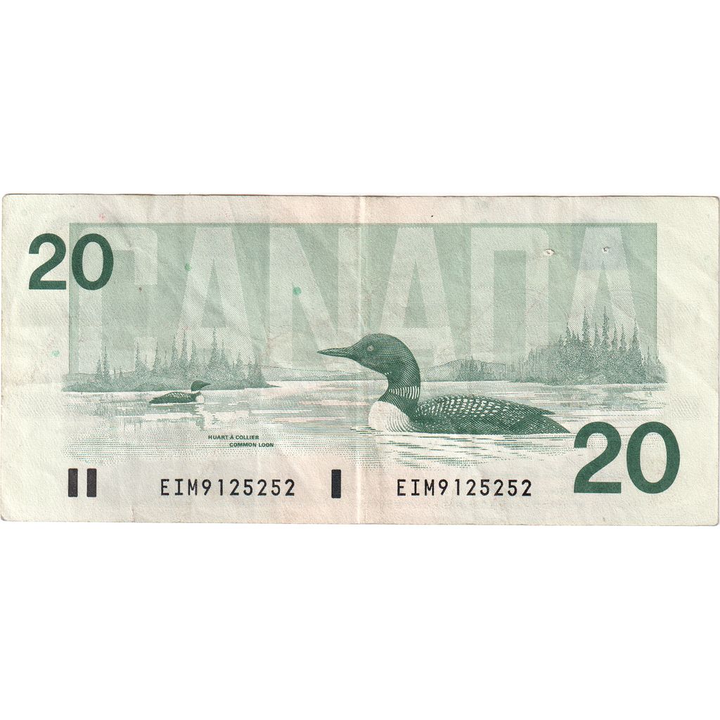 Canada, 20 Dollars, 1991, TTB