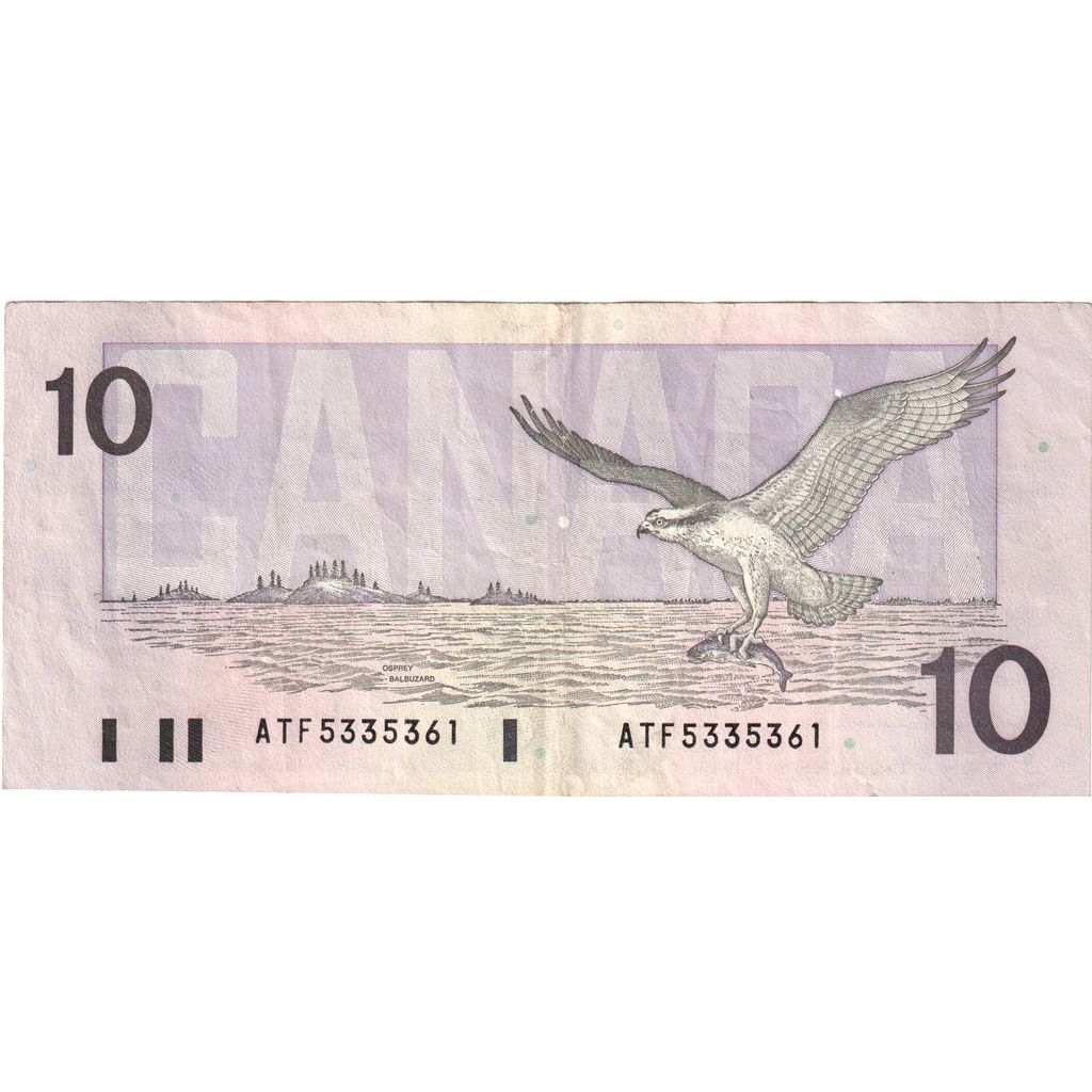 Canada, 10 Dollars, 1989, TB+