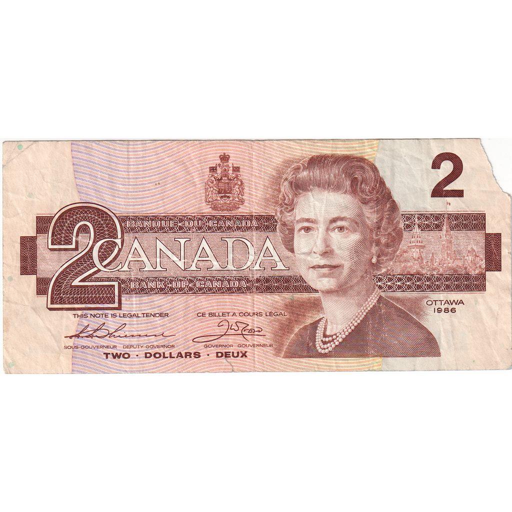 Canada, 2 Dollars, 1986, TB