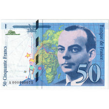 France, 50 Francs, St Exupéry, 1992, A, Pedigree, AU(55-58)