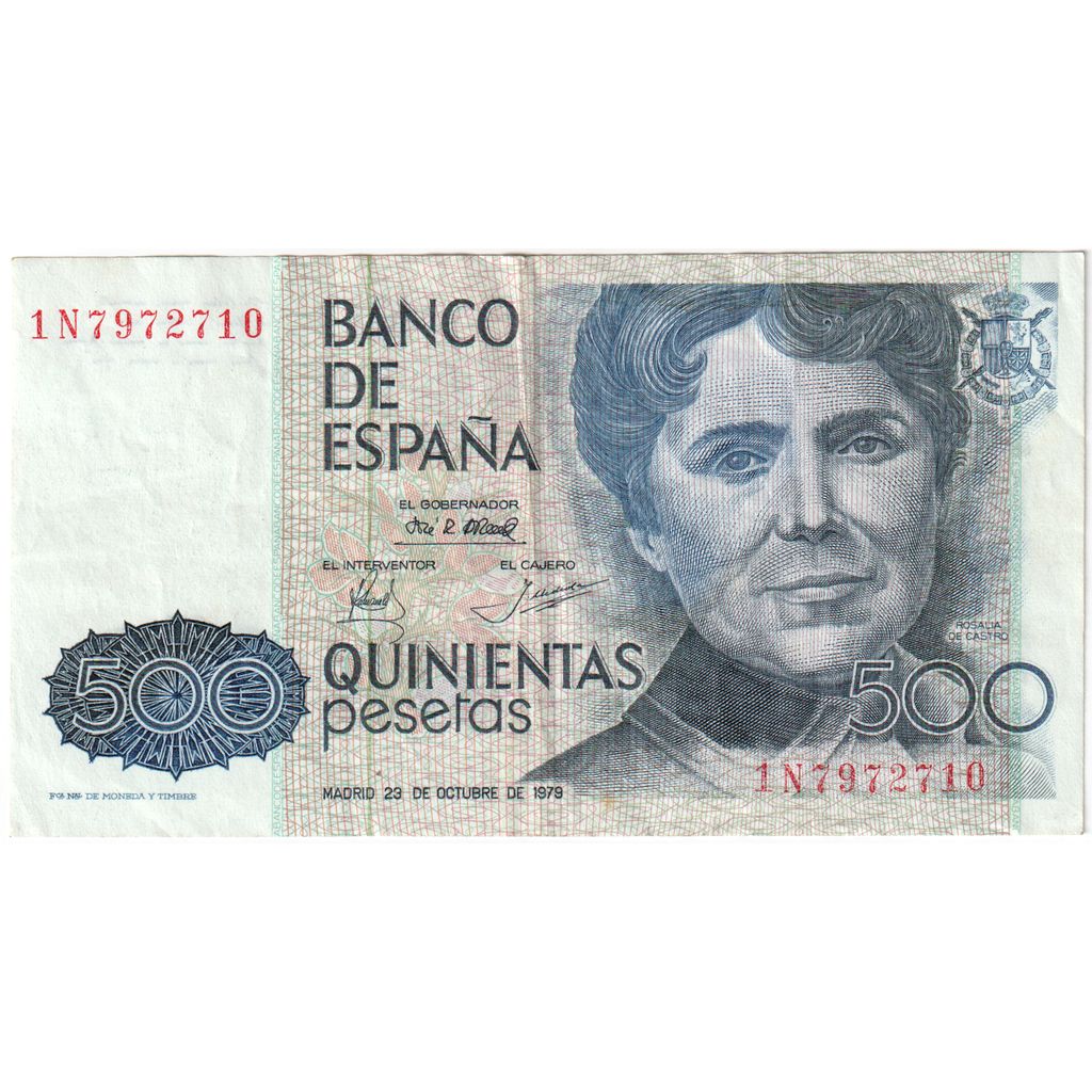 Spanje, 500 Pesetas, 1979-10-23, TTB