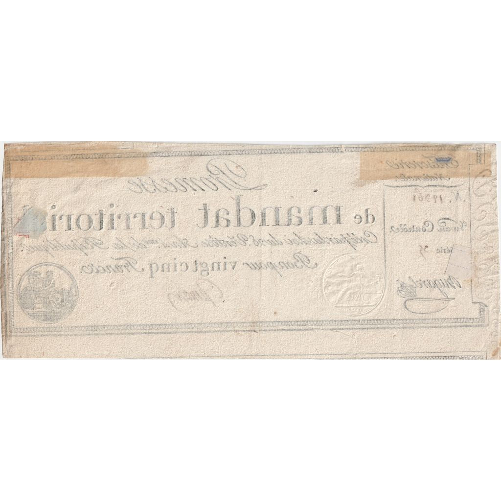 Francia, 25 Francs, 1796-03-18, 35, MBC+