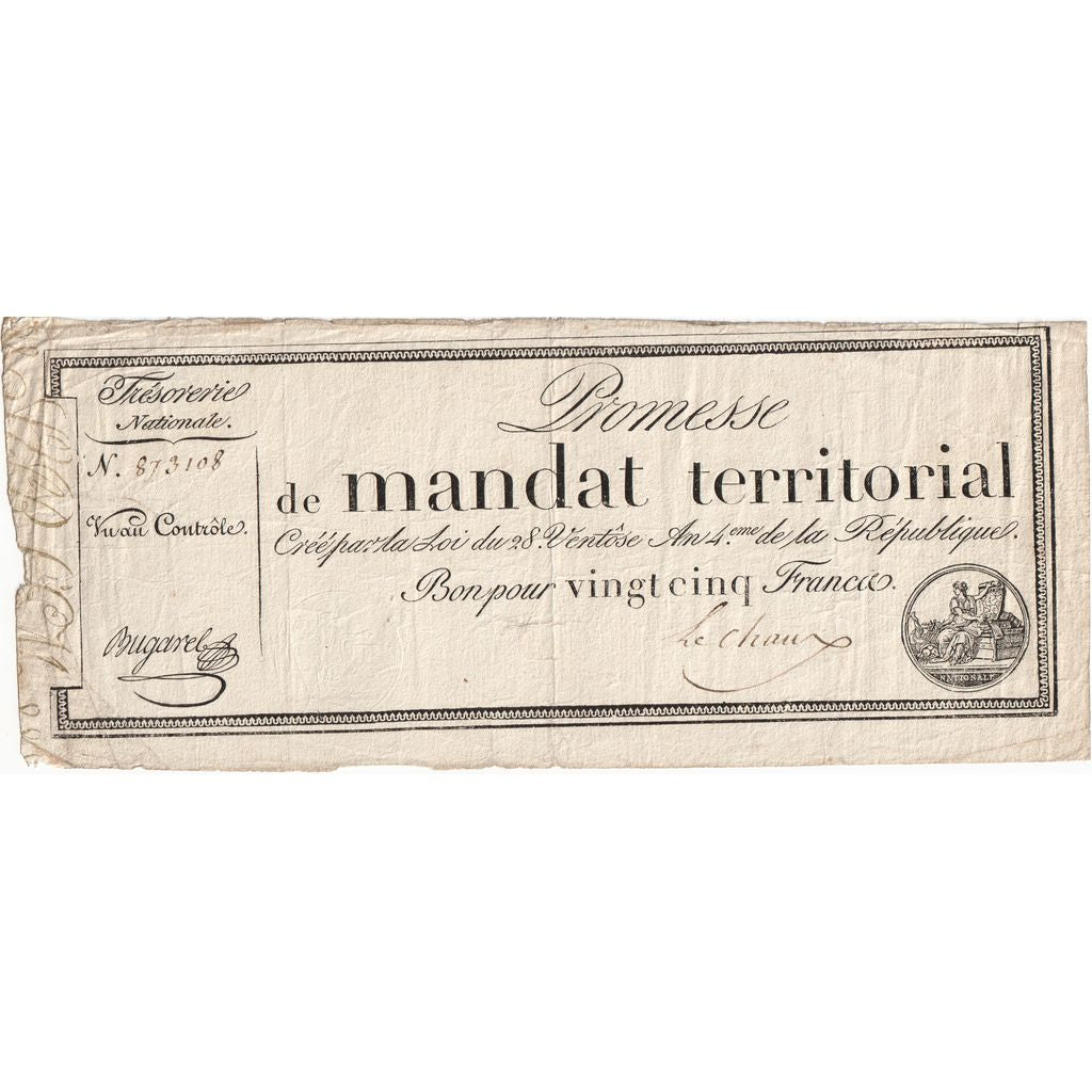 Francja, 25 Francs, 1796-03-18, EF(40-45)