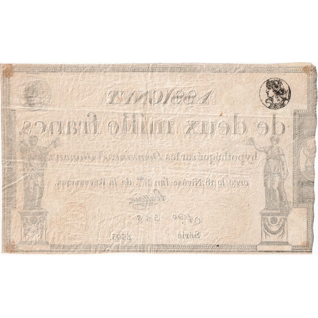 Francia, 2000 Francs, 1795-01-07, 6503, BB+