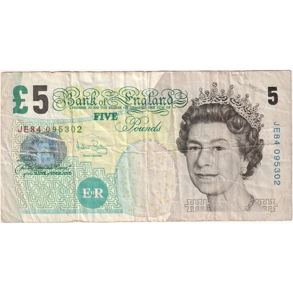 Gran Bretaña, 5 Pounds, Undated (2004), BC+