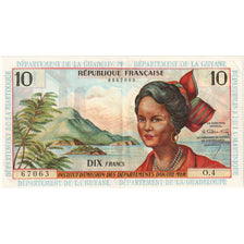 French Antilles, 10 Francs, Undated (1964), AU(55-58)