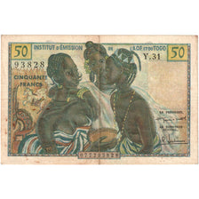 French West Africa, 50 Francs, Undated (1956), VF(20-25)