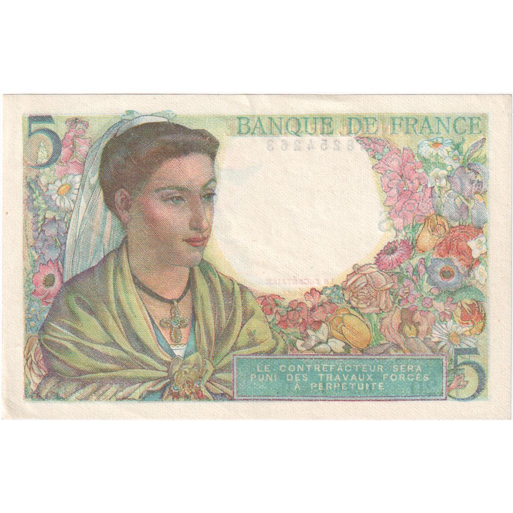 Francia, 5 Francs, Berger, 1943-06-02, H.20, SPL-
