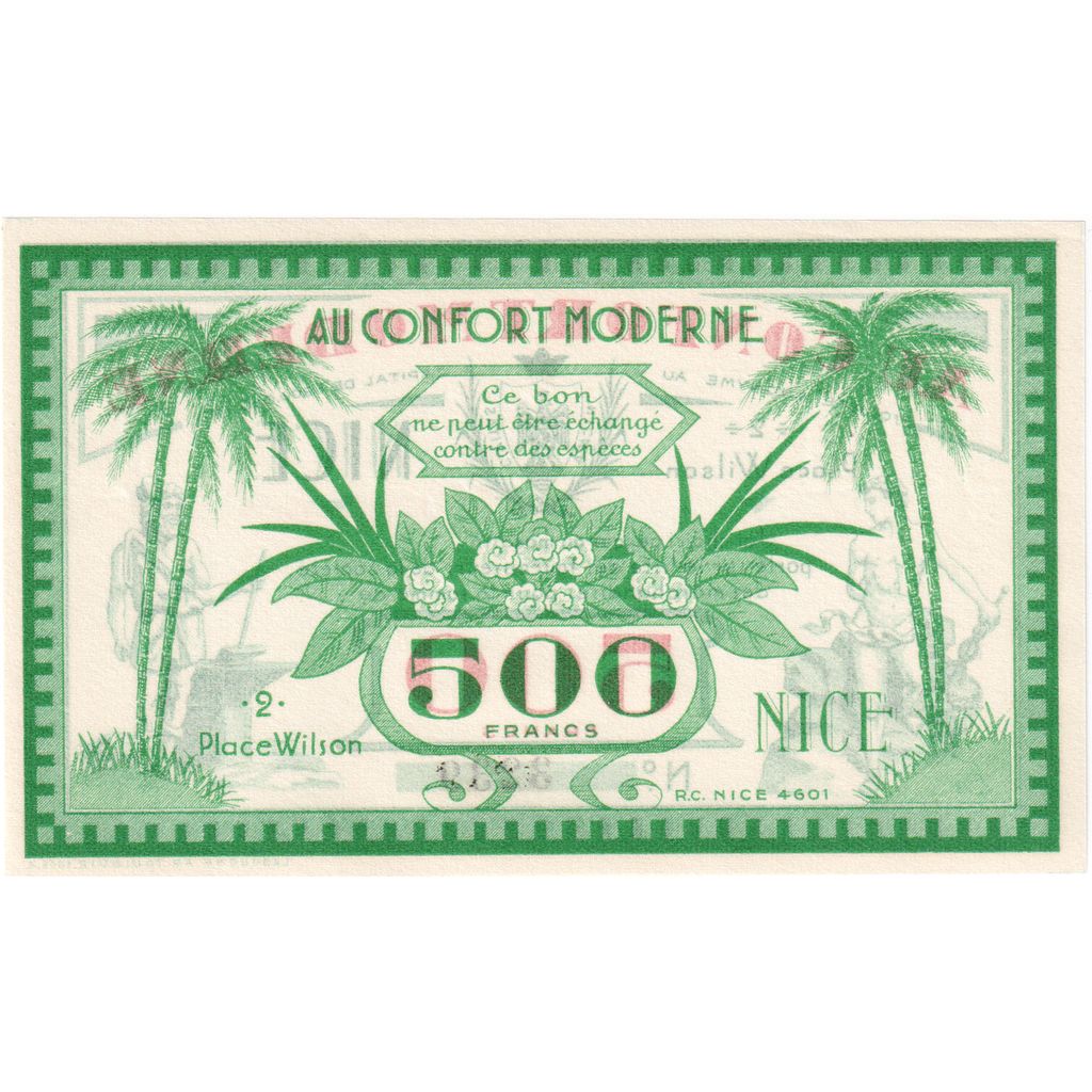 Frankreich, 500 Francs, ND(1930-1940), Au Confort moderne, Nice, VZ