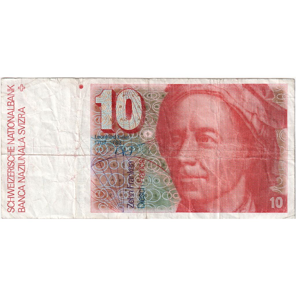 Szwajcaria, 10 Franken, 1979, VF(20-25)