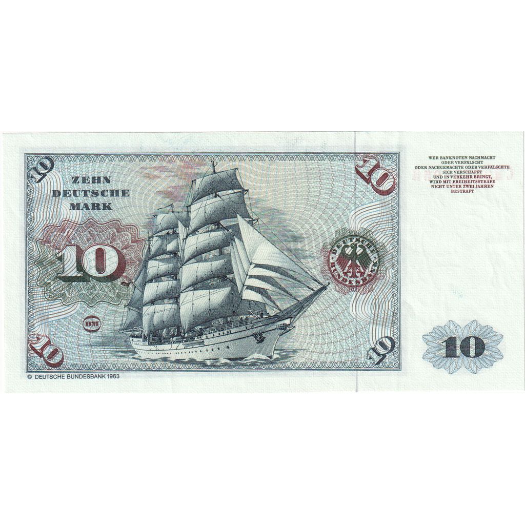 Bundesrepublik Deutschland, 10 Deutsche Mark, 1980-01-02, UNZ-