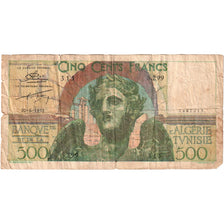 Tunisia, 500 Francs, 1952-06-30, B+