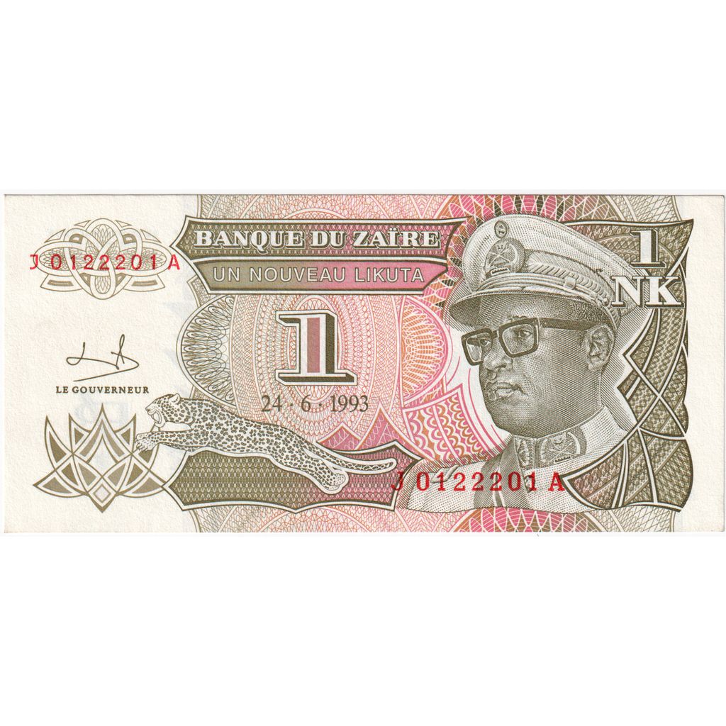 Zaire, 1 Nouveau Likuta, 1993-06-24, UNC