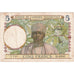 Frans West Afrika, 5 Francs, 1939-04-27, TB+