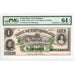 Estados Unidos, 1 Dollar, 1863-01-02, Remainder, UNC 64 EPQ, PMG