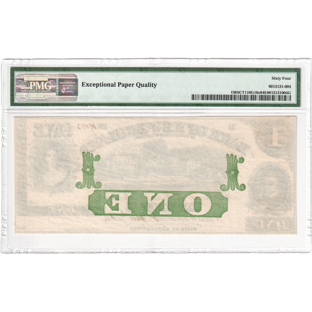 Estados Unidos, 1 Dollar, 1863-01-02, Remainder, UNC 64 EPQ, PMG