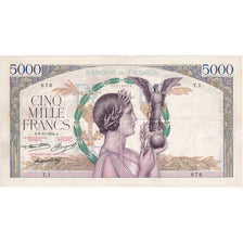 França, 5000 Francs, Victoire, 1934-11-08, T.1, AU(50-53)