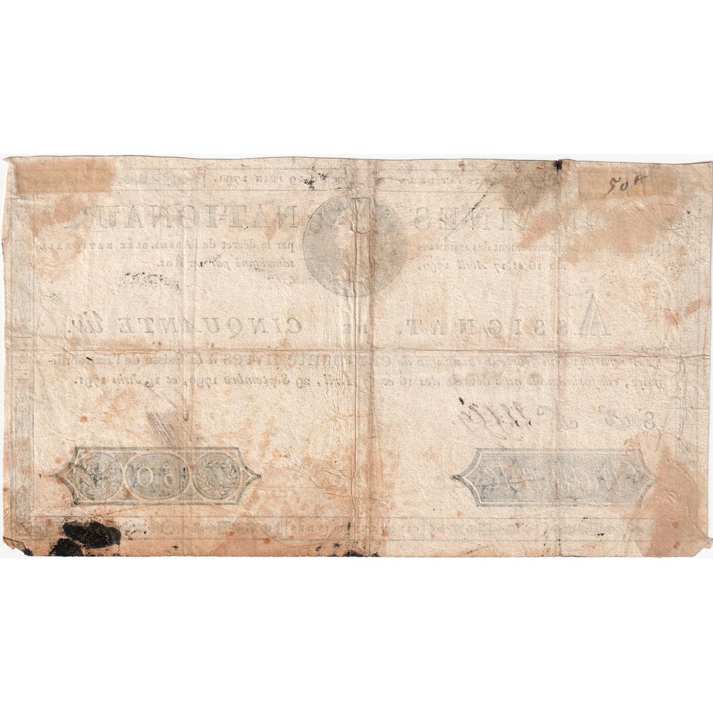 Francja, 50 Livres, 1791-06-19, 8F, VF(20-25)