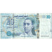 Tunísia, 10 Dinars, 2013-03-20, AU(50-53)