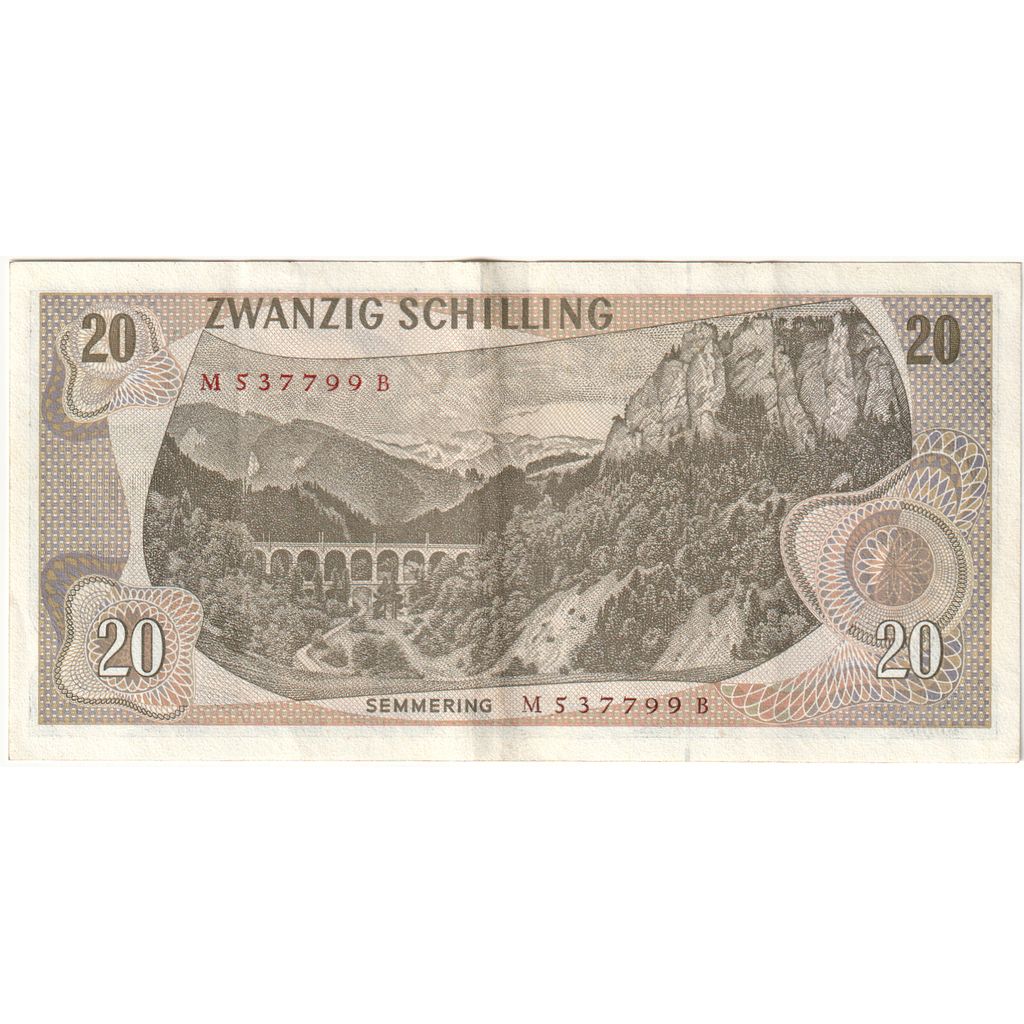 Austria, 20 Schilling, 1967-07-02, EBC+