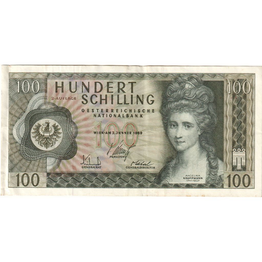 Autriche, 100 Schilling, 1969-01-02 (1981), SUP