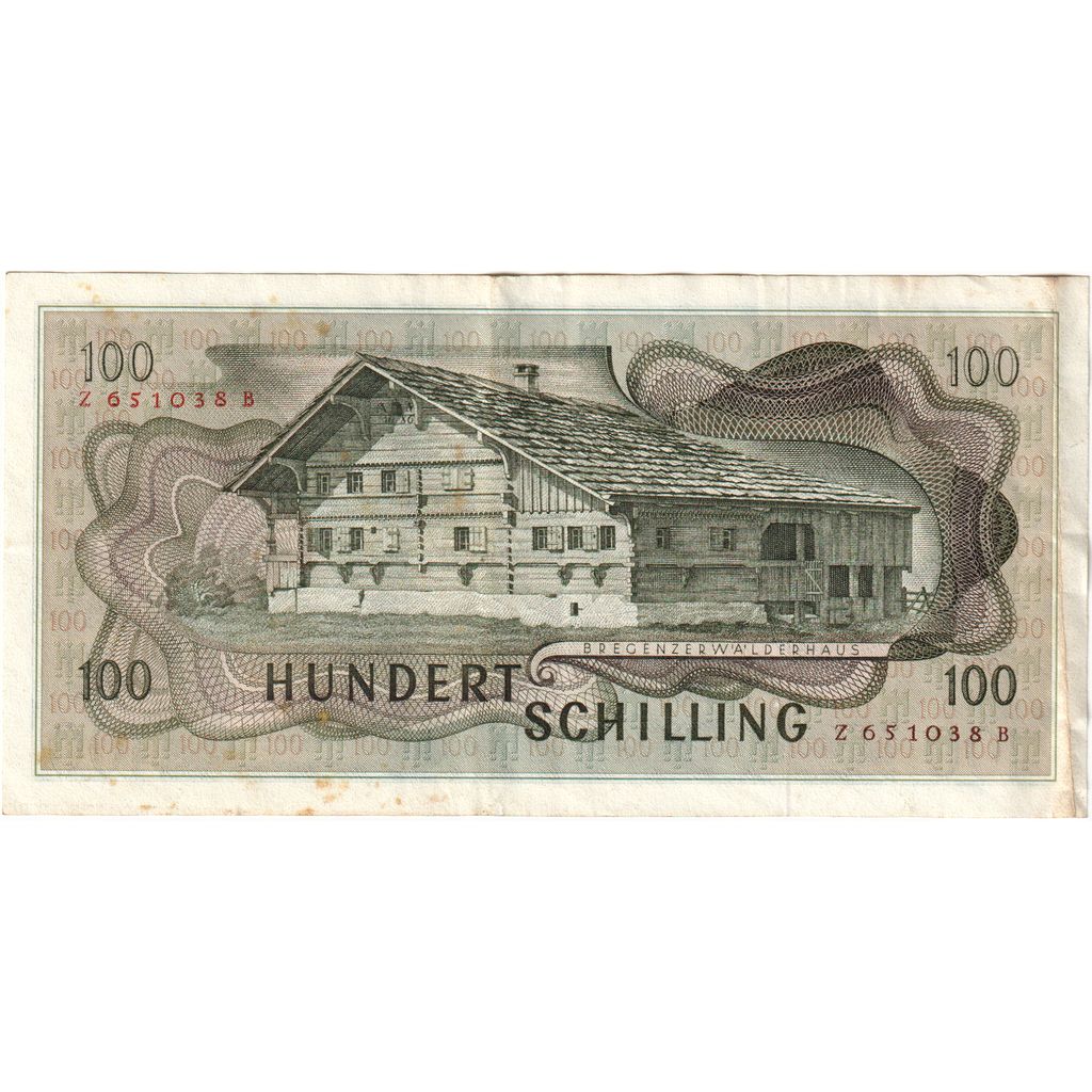 Autriche, 100 Schilling, 1969-01-02 (1981), SUP