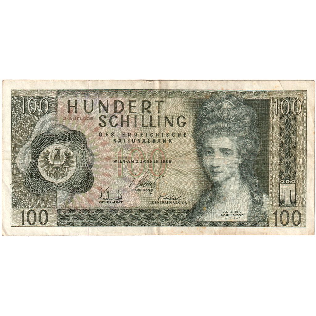 Austria, 100 Schilling, 1969-01-02, BC+
