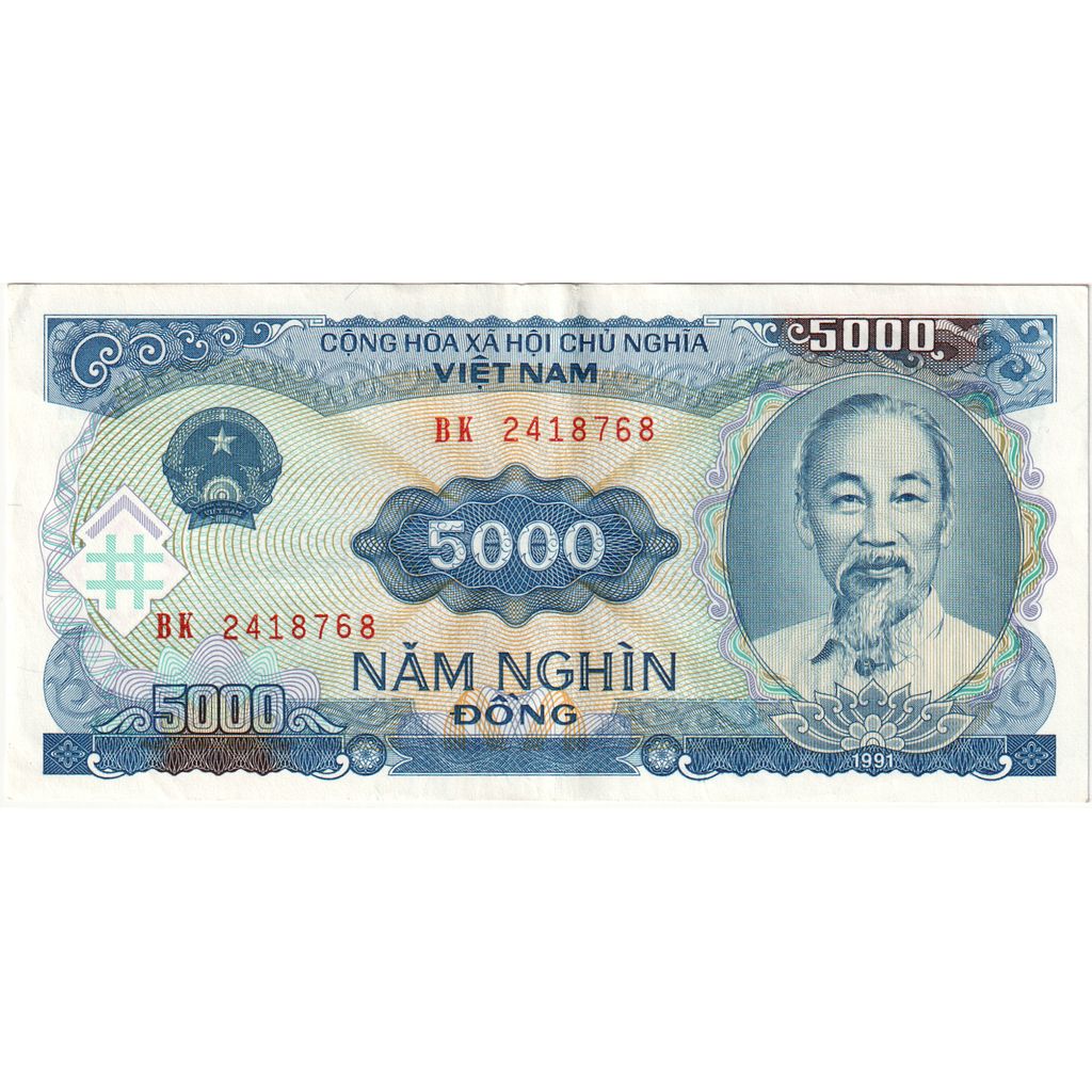 Viêt Nam, 5000 Dông, 1991 (1993), SUP