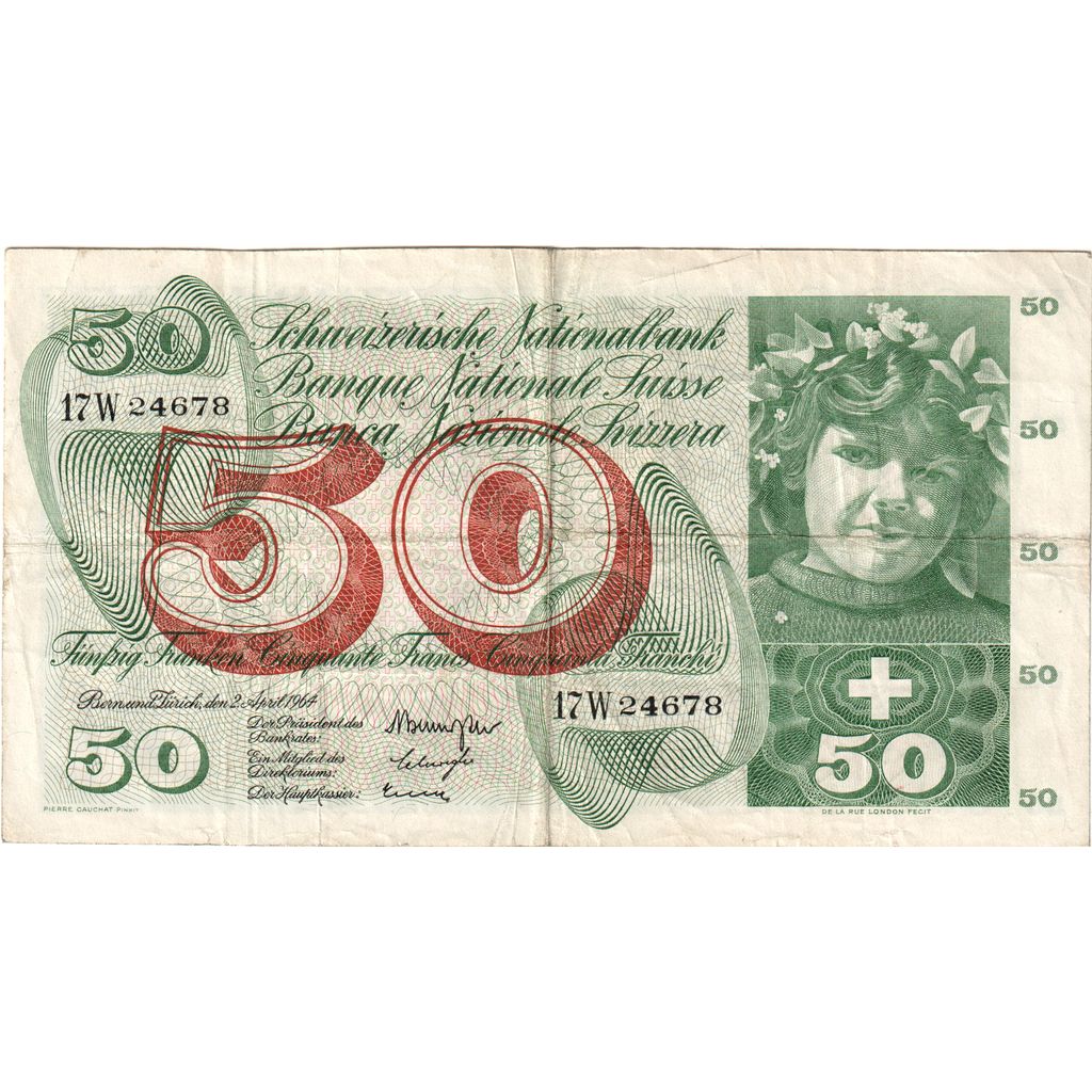Suiza, 50 Franken, 1964-04-02, MBC