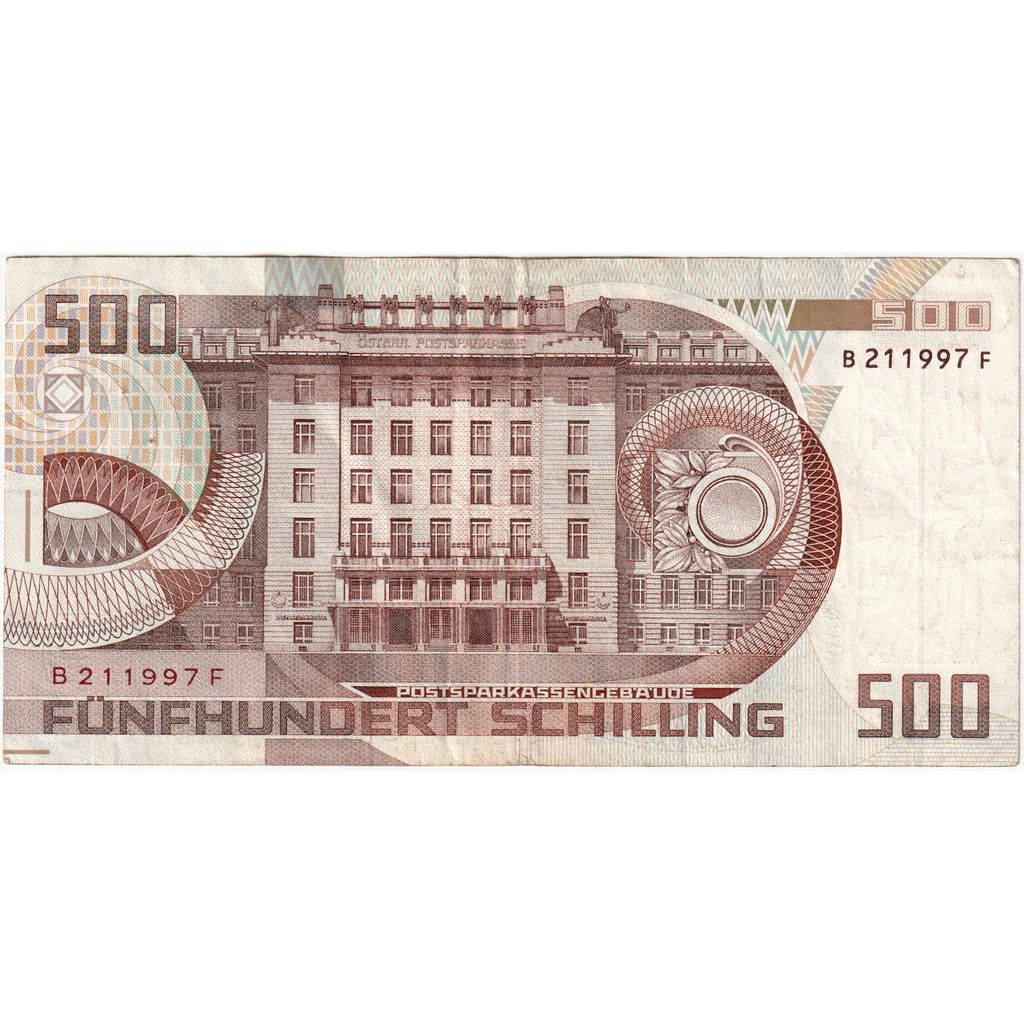 Áustria, 500 Schilling, 1985-07-01, EF(40-45)