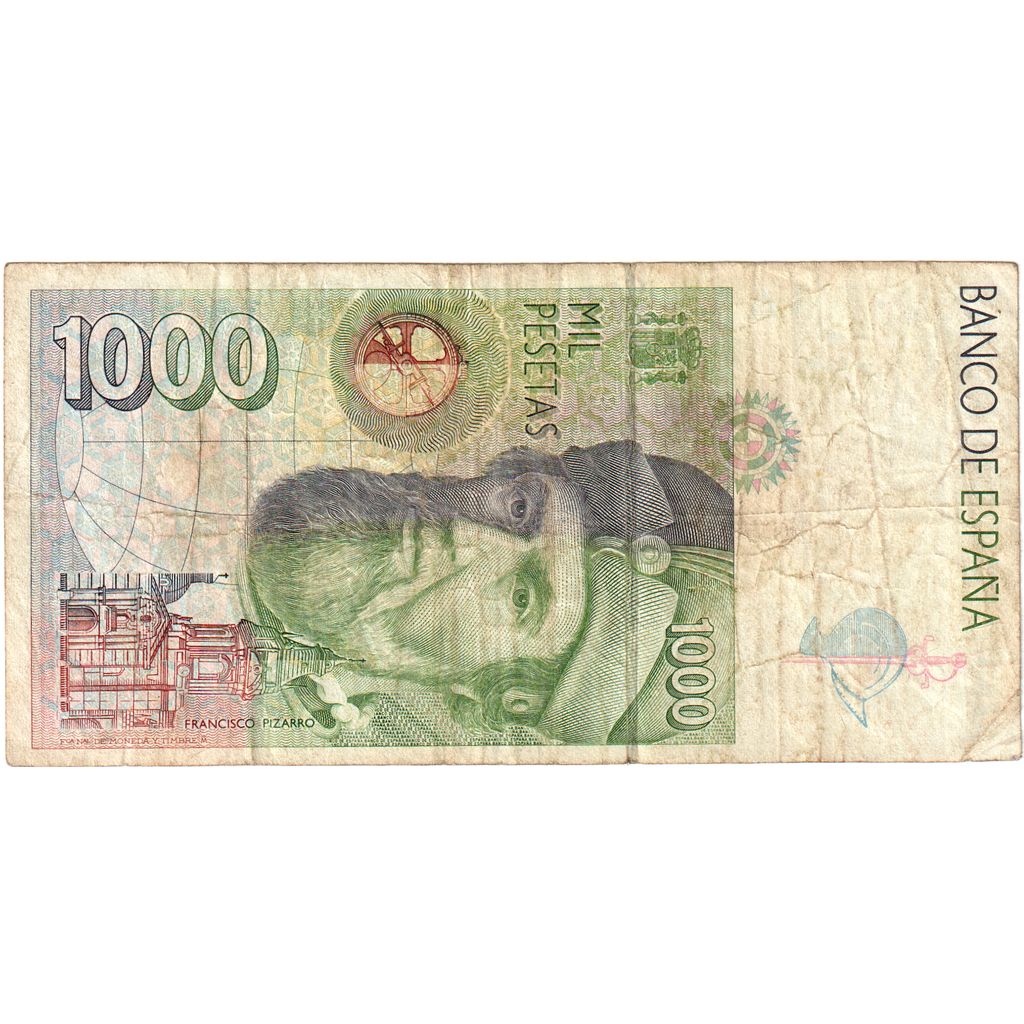 Espanha, 1000 Pesetas, 1992-10-12, VF(20-25)