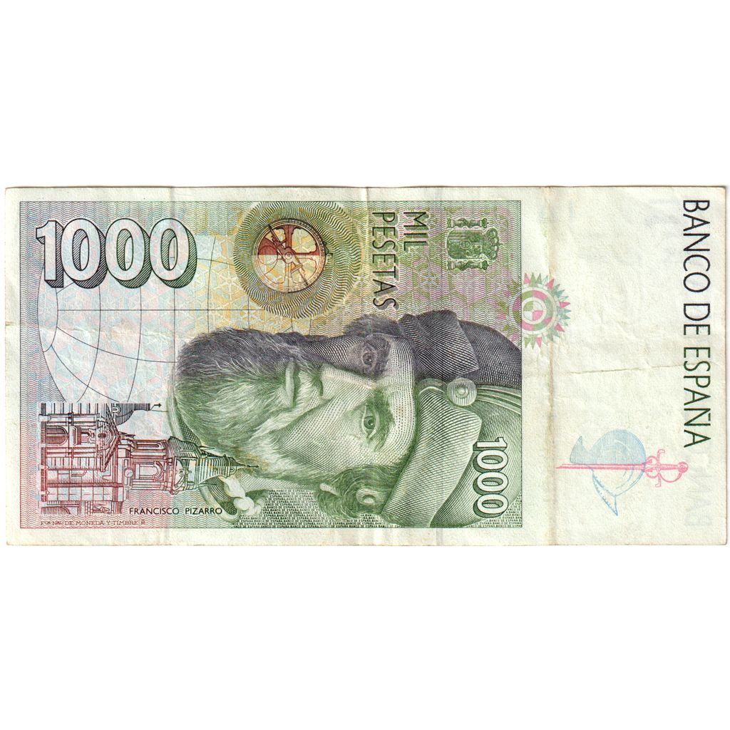 Espanha, 1000 Pesetas, 1992-10-12, EF(40-45)