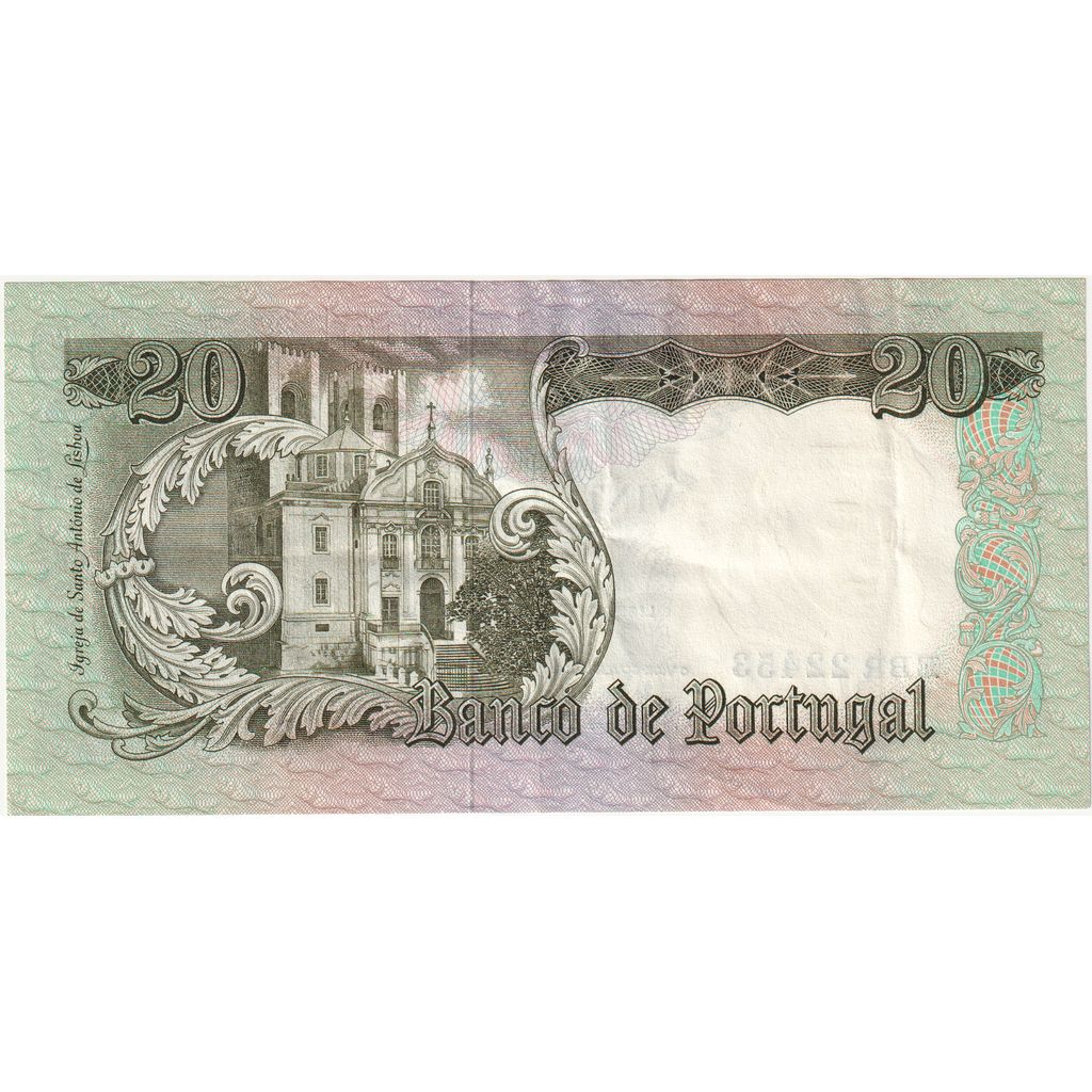 Portugal, 20 Escudos, 1964-05-26, EBC