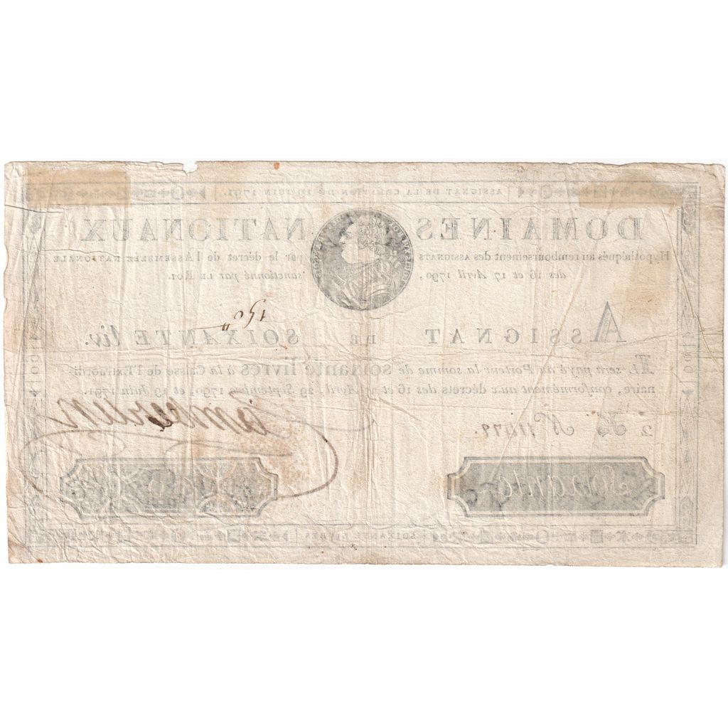 Francia, 60 Livres, 1791-06-19, 2K, BC