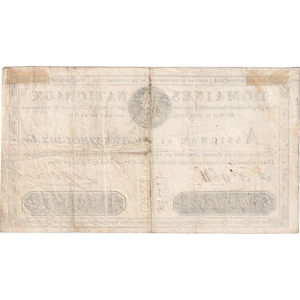 França, 90 Livres, 1790-09-29, F, VF(30-35)