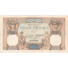 Francja, 1000 Francs, Cérès et Mercure, 1927-05-03, J.205, VF(20-25)