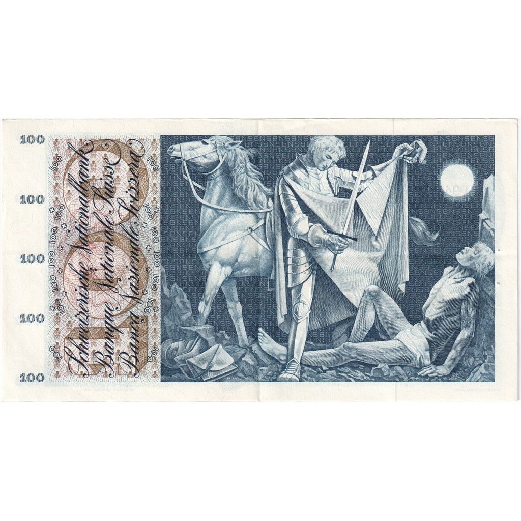 Switzerland, 100 Franken, 1964-04-02, AU(50-53)