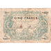 Algeria, 5 Francs, 1923-08-29, S