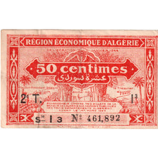 Algeria, 50 Centimes, 1944-01-31, Consecutive Numbers, VF(20-25)