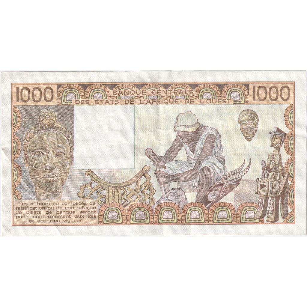 Malí, 1000 Francs, 1988, MBC+
