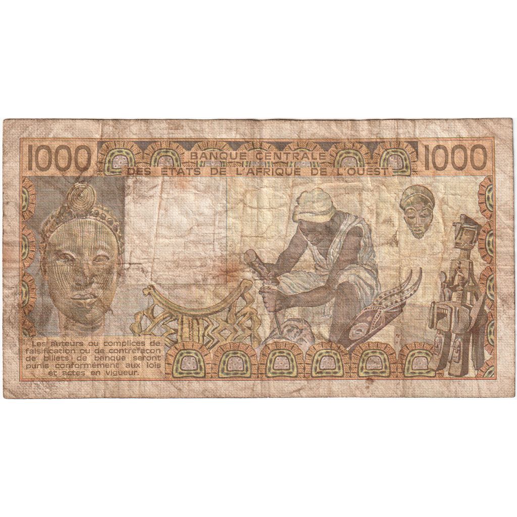 Sénégal, 1000 Francs, 1987, TB