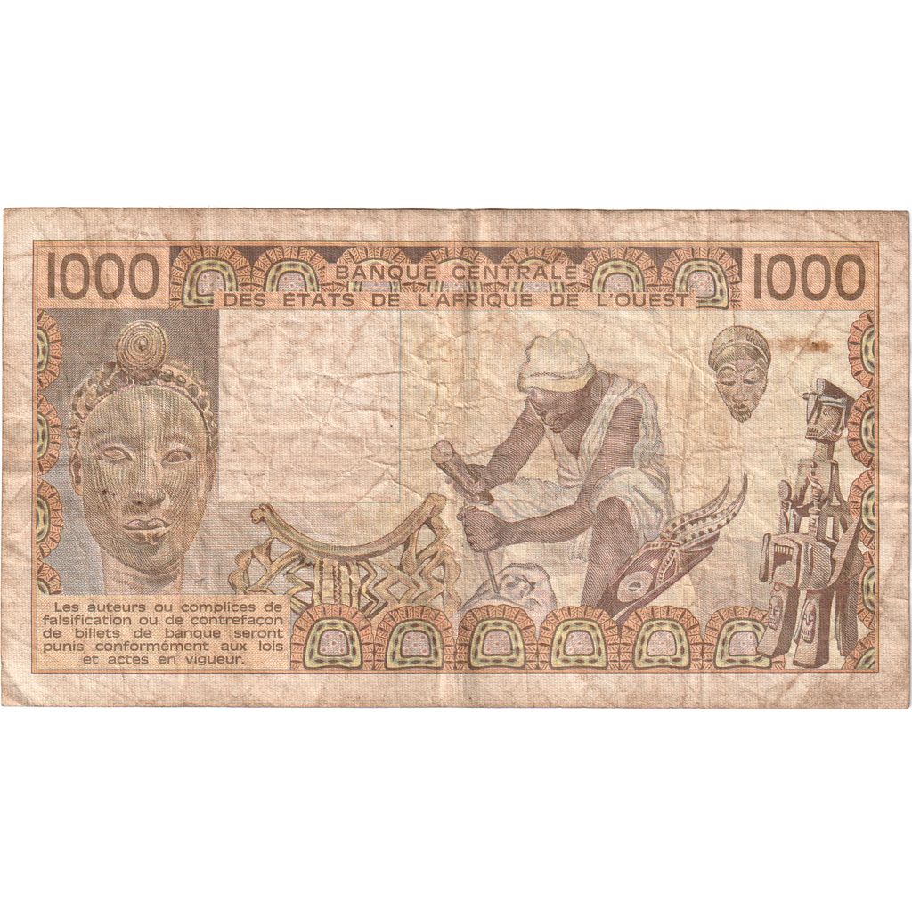 Senegal, 1000 Francs, 1988, BC